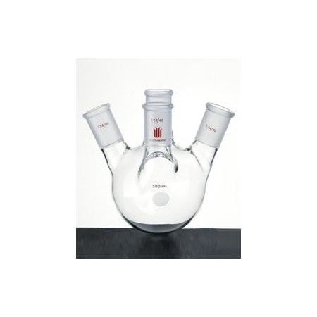 Synthware FLASK, ROUND BOTTOM, 4-NECK, ANGLED, 24/40, 24/40, 1000mL F224000